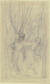 Death and girl in the forest
