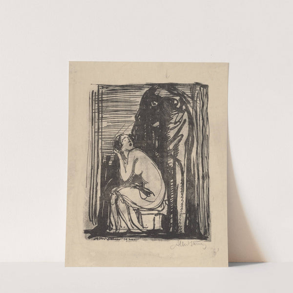 Death and the maiden by Albert Sterner