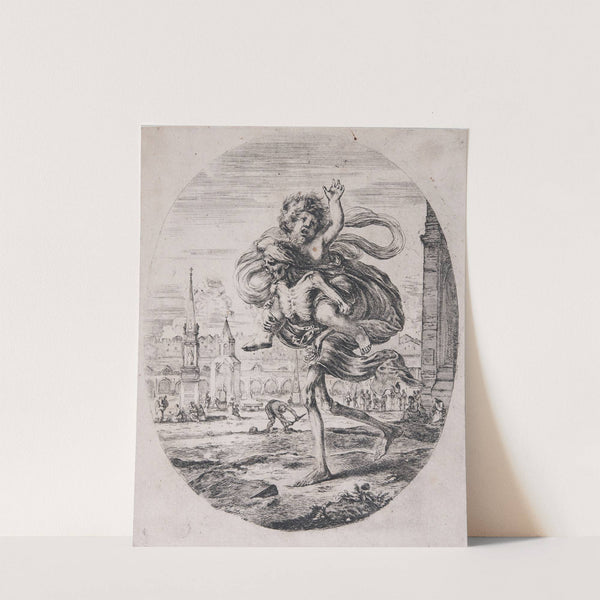 Death Carrying a Child by Stefano Della Bella