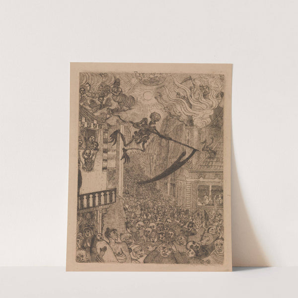 Death Chasing the Flock of Mortals by James Ensor