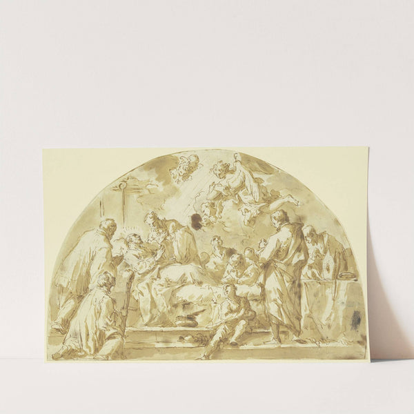 Death of a bishop by Gaspare Diziani