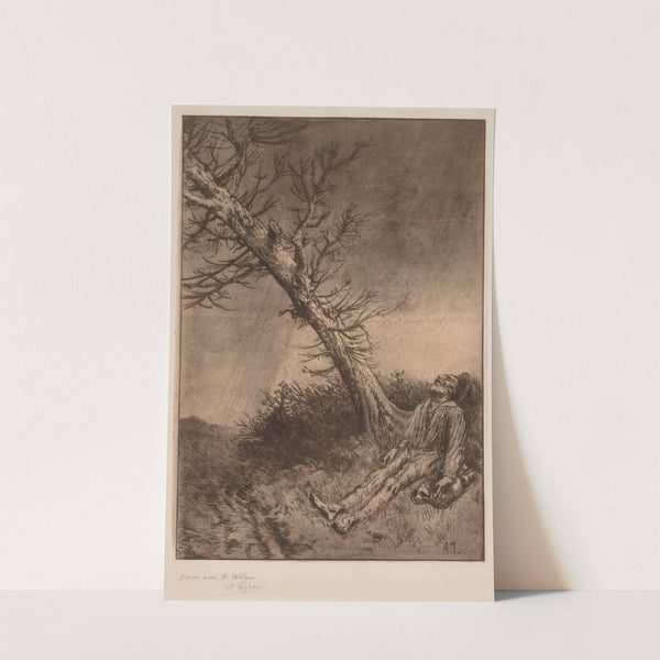 Death of a Vagabond (c. 1875) by Alphonse Legros