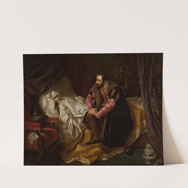 Death of Barbara Radziwiłł (1860) by Józef Simmler