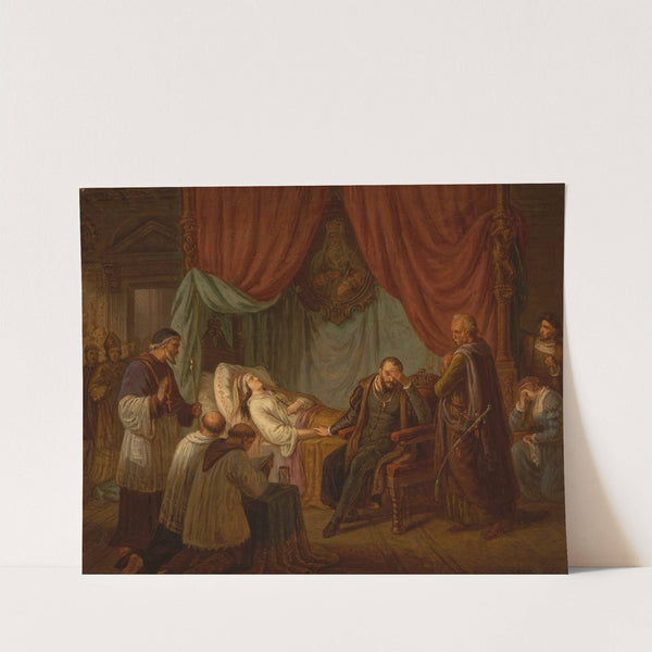 Death of Barbara Radziwiłł by Aleksander Lesser