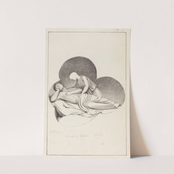 Death of Isaac, from Wells Cathedral, published 1829 by Maria Denman