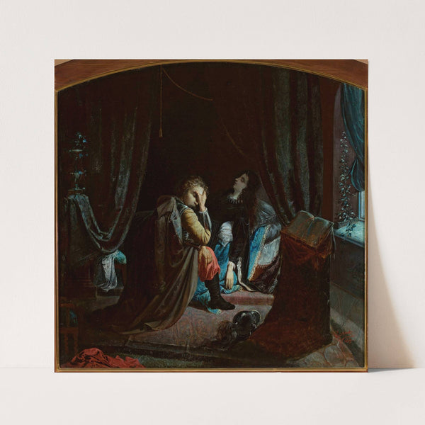 Death of Maria, illustriation to the poem by A. Malczewski by Michał Godecki