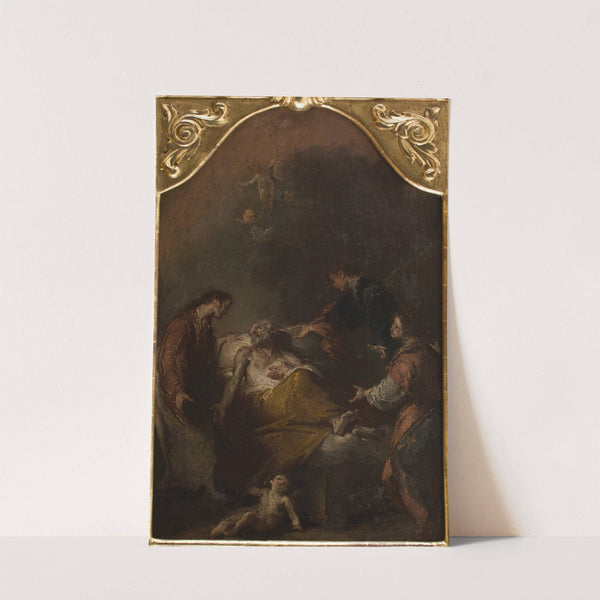 Death of Saint Joseph by Giuseppe Bazzani