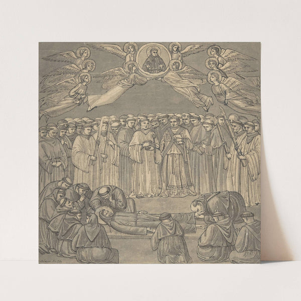 Death of St. Francis, after Giotto, upper Church S. Francesco, Assisi by William Young Ottley
