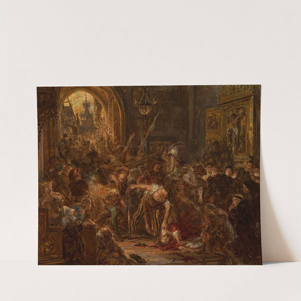 Death of Tęczyński in the Franciscan church (1879) by Jan Matejko