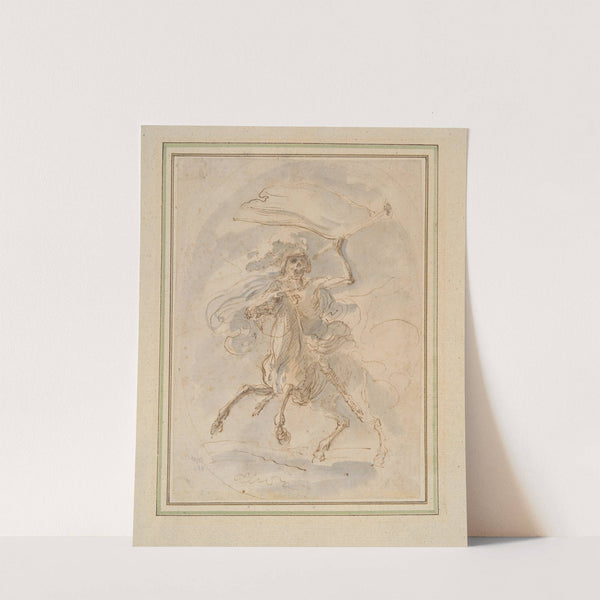 Death on a Horse, study for the etching in the 'Five Deaths' series by Stefano Della Bella