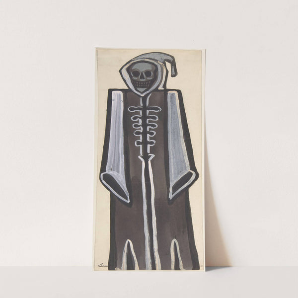 Death wearing a black robe by Sergey Yurievich Sudeikin