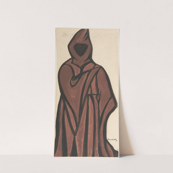 Death wearing a brown robe by Sergey Yurievich Sudeikin