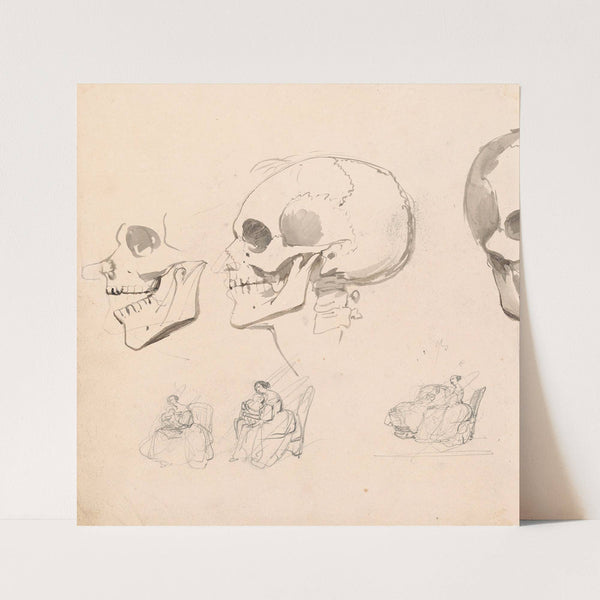 Death’s Head and Seated Woman with Child by Nicaise De Keyser