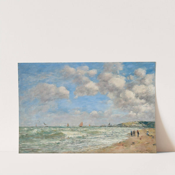Deauville, la plage à marée montante (1890) by Eugène Boudin