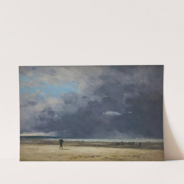 Deauville, marée basse (1860-65) by Eugène Boudin