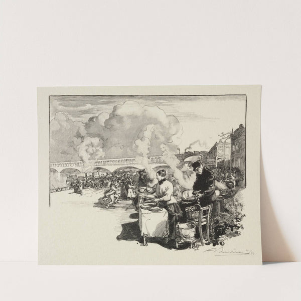 Debarcadère des bateaux-omnibus (1886) by Auguste Louis Lepère