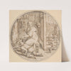 December; And Old Man Seated by a Hearth with a Young Man Blowing on the Fire (late 16th–mid 17th century) by Crispijn de Passe the Elder