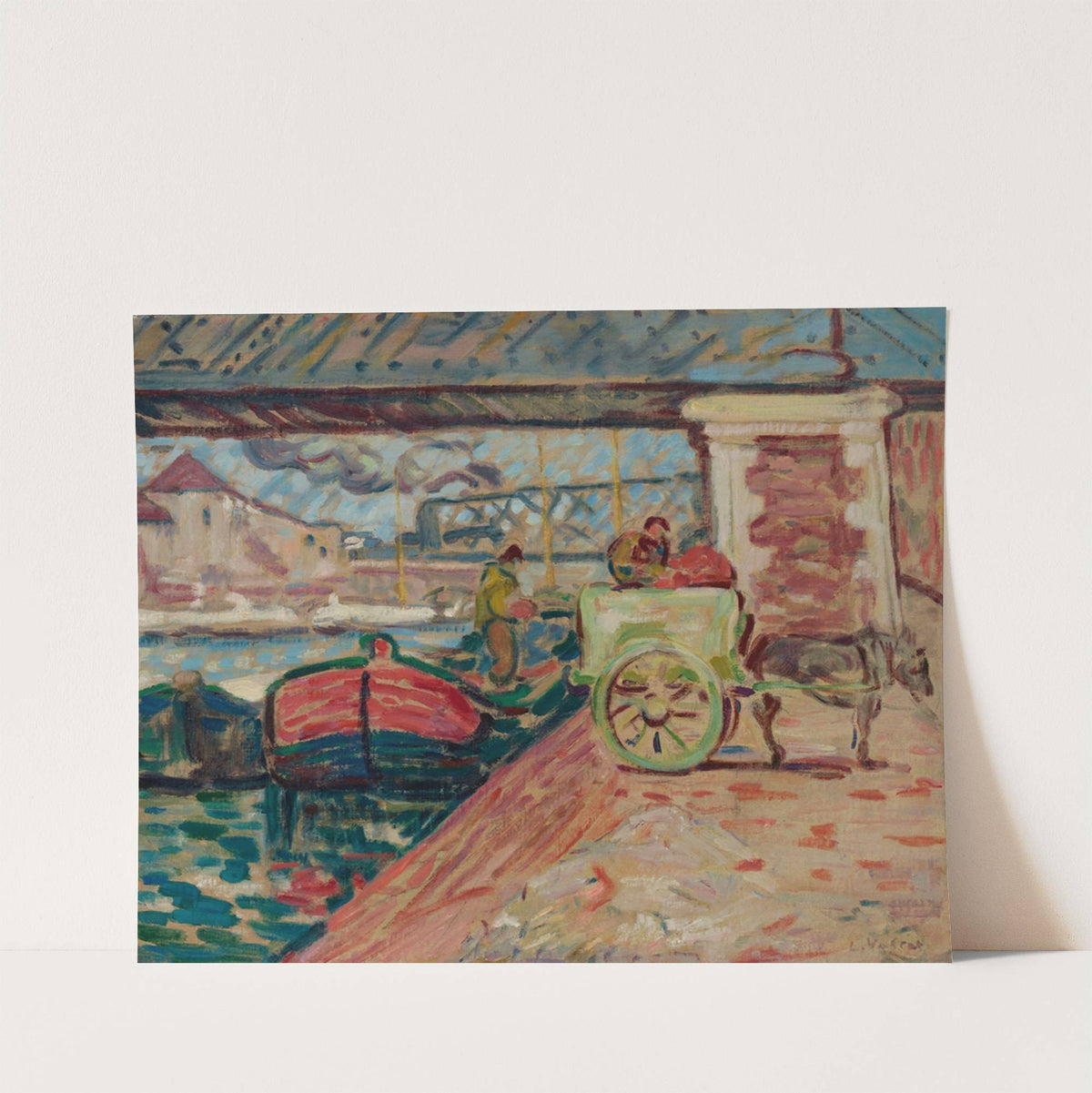 Déchargement sur les quais de Seine (1892) by Louis Valtat