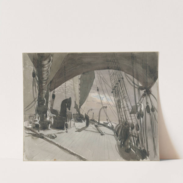 Deck of Ship in Moonlight by John Singer Sargent