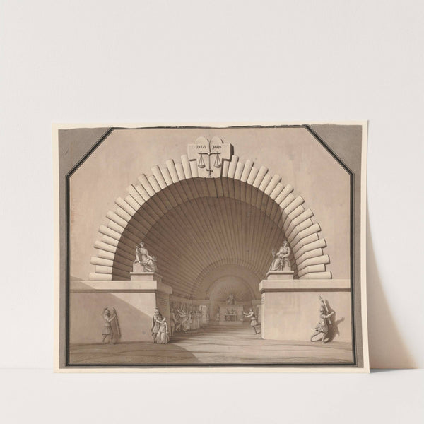 Décor de théâtre pour la Tragédie de Virginie (1794-1795) by Jean Jacques Lequeu