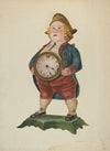 Decorated Cast Iron Clock