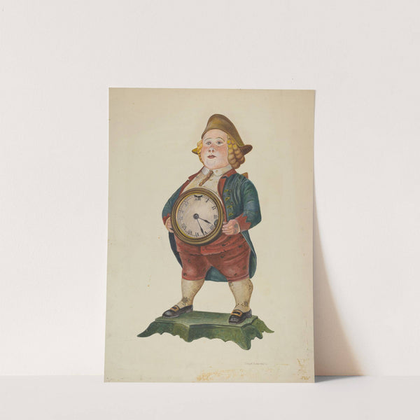 Decorated Cast Iron Clock by George H. Alexander