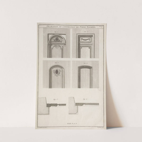 Décoration et construction des portes batardes. by André Jacob Roubo