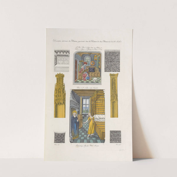 Décoration intérieure des maisons représentée dans les peintures de deux manuscrits du XVe. siècle by Nicolas Xavier Willemin