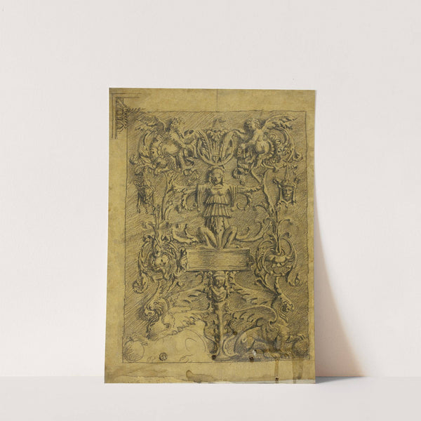 Decorative Design with Putti and Griffins by Alfred George Stevens