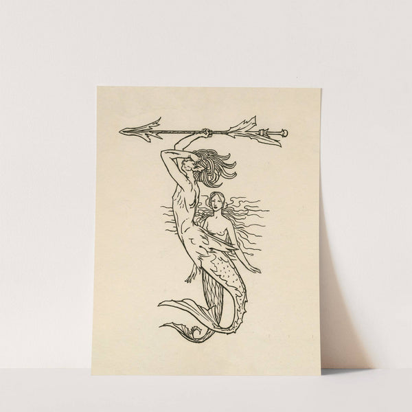 Decorative head to page 25 of Bell’s edition of The tempest (1900) by Robert Anning Bell