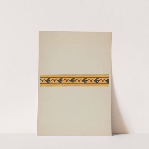 Decorative Panel from Rail Car Interior (c. 1936) by Wellington Blewett