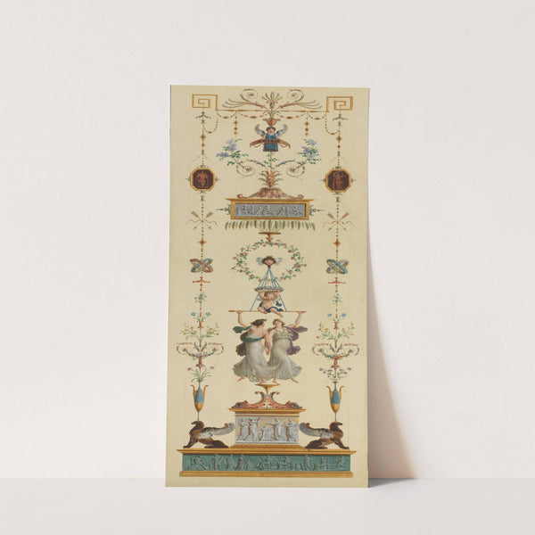 Decorative Panels, Double-leaf Doors, Overdoor Paintings 1 (1790s) by Pierre Rousseau
