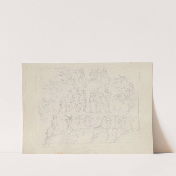 Decursio Scene, Column of Antonius Pius, Piazza Montecitorio, Rome by John Flaxman