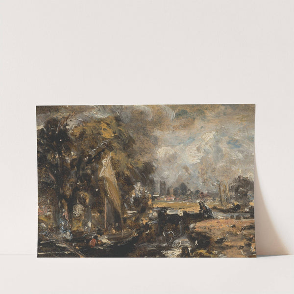 Dedham Lock by John Constable