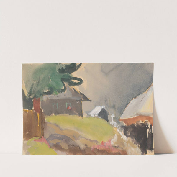 Dedinské chalupy. by Ján Novák