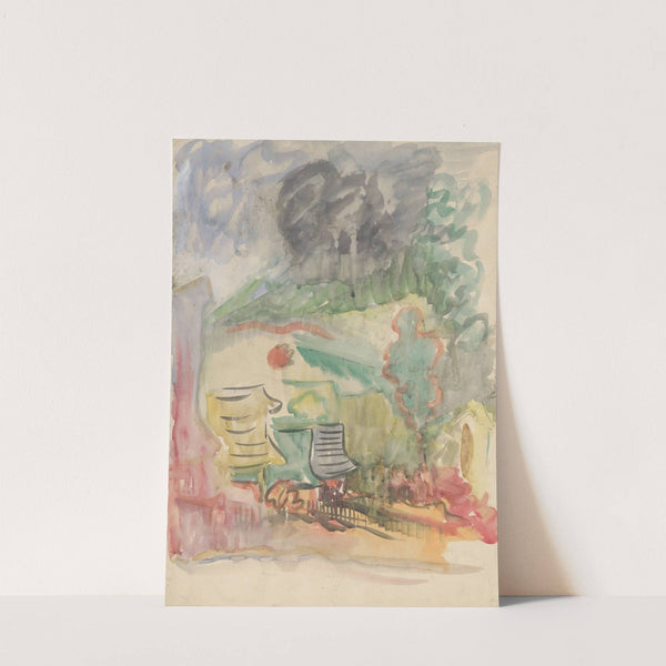 Dedinský motív by Arnold Peter Weisz-Kubínčan