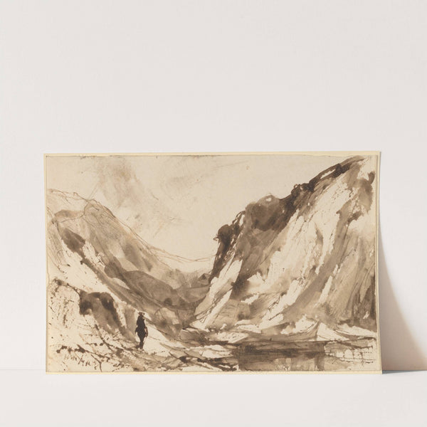 Deep Valley in Mountainous Landscape by William Hart