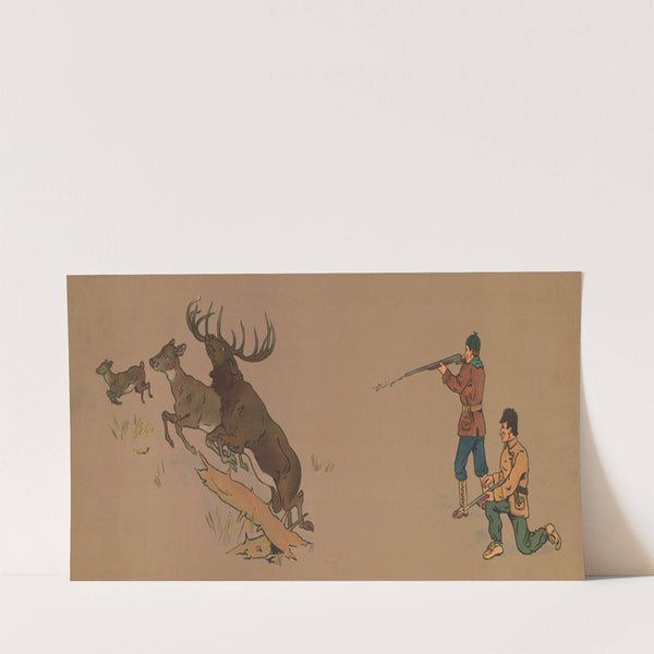 Deer hunt (1900) by George Markendorff