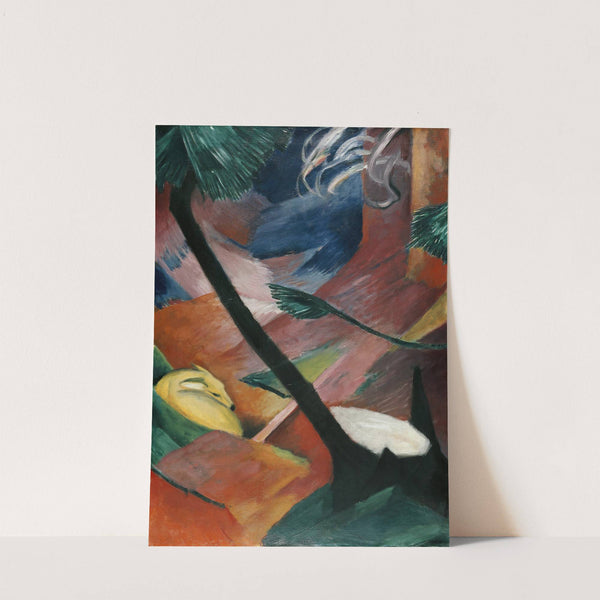 Deer in the Forest II (1912) by Franz Marc