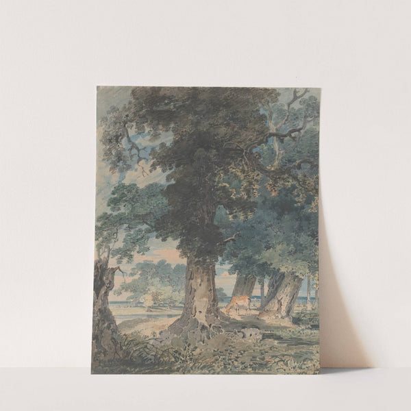 Deer in Windsor Forest by Thomas Girtin