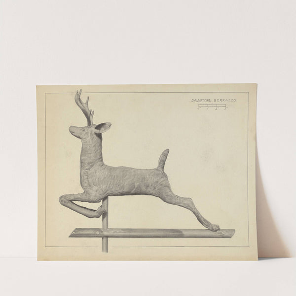 Deer Weather Vane by Salvatore Borrazzo