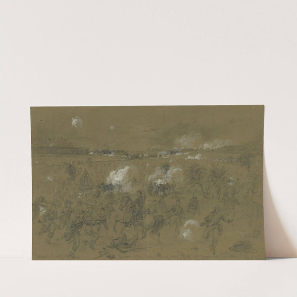 Defeat of the Army of Genl. Pope at Manassas on the Old Bull run battleground by Alfred Rudolph Waud