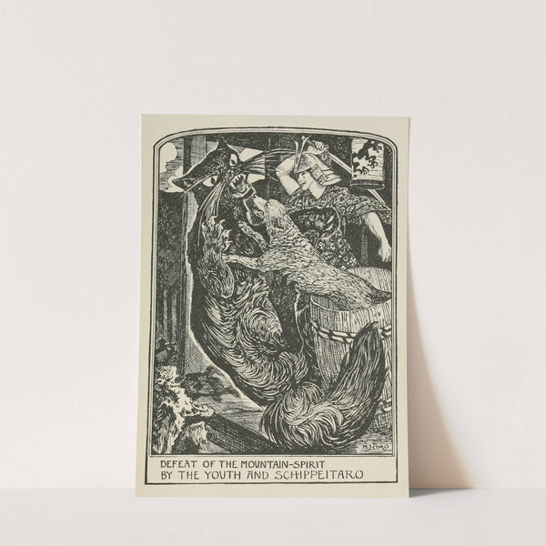 Defeat of the Mountain-Spirit by the Youth and Schippeitaro by Henry Justice Ford