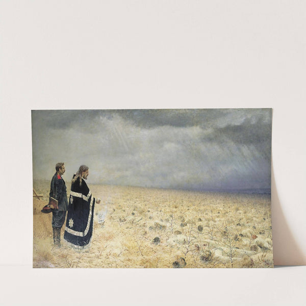 Defeated. Memorial service by Vasily Vereshchagin