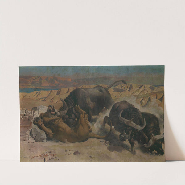 Defending the Herd (1878) by Charles Verlat