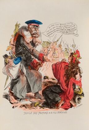Défilé des teutons et de nos pendules (19th Century)