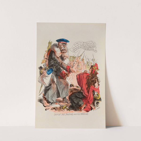 Défilé des teutons et de nos pendules (19th Century) by Victor Coindre