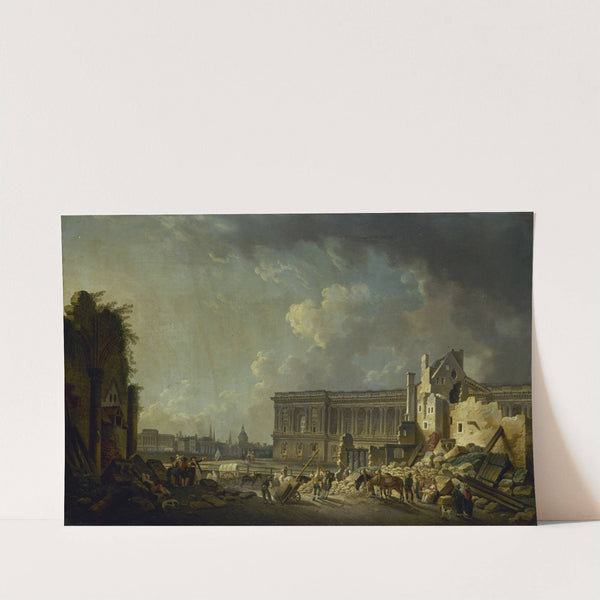 Dégagement de la colonnade du Louvre by Pierre-Antoine Demachy