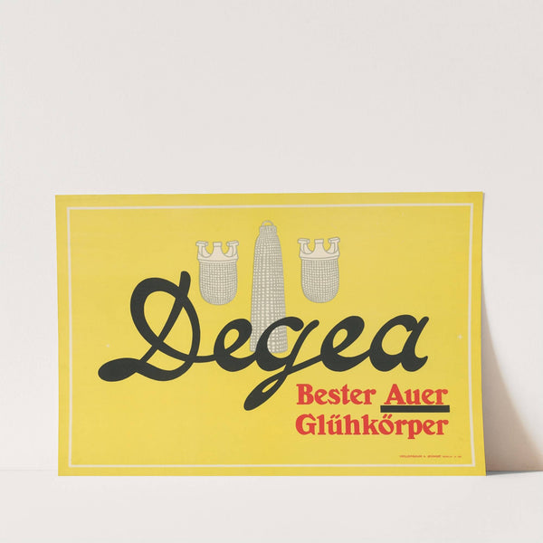 Degea. Bester Auer Glühkörper (1912) by Hollerbaum & Schmidt