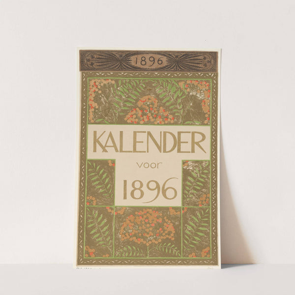 Dekblad van de kalender voor 1896 by Theo Nieuwenhuis